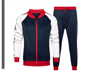 Striped Track Sweat Suits Hombres Sweat suit Sets Bulk Zip Up Chándal de alta calidad - Product Image 2
