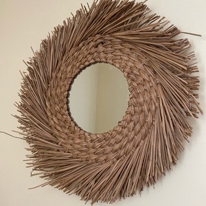 Espejos de pared enmarcados con forma de remolino para el hogar, Hotel, sala de estar, dormitorio, espejo colgante redondo de estilo bohemio, decoración de boda - Product Image 1