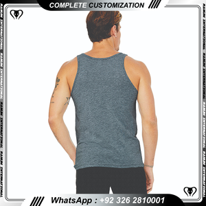 Le plus récent personnalisé Private Label Singlet hommes haut de sport sans manches sport débardeur coton vêtements de sport débardeurs décontractés - Product Image 2