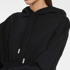 Sudadera con Capucha Extra Grande para Mujer, de Punto Gris, Transpirable, con Cierre, Mangas Largas y Bolsillos, Estilo Informal, Invierno 2026 - Product Image 5