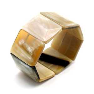 Pulseras con abalorios de cuerno de búfalo, joyería de ágata con diseño de cuerno único para regalo - Product Image 4