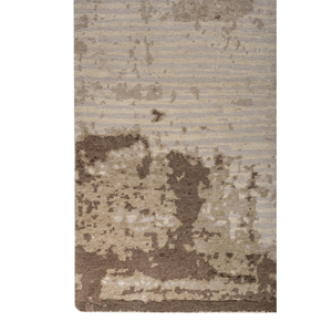 Alfombra de Lana y Seda Anudada a Mano Aprezo AIWS-3023, Color Marfil, Diseño Abstracto, para Sala de Estar, Rectangular, para Adolescentes, para Pasillo, Tipo Rompecabezas, para el Hogar - Product Image 4