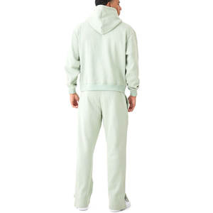 ชุดวอร์มผู้ชายแบบมีฮู้ดสำหรับฤดูหนาว ผ้าฝ้ายคุณภาพสูง 100% เป็นมิตรกับสิ่งแวดล้อม ระบายอากาศได้ดี น้ำหนักเบา สไตล์สตรีทแวร์ - Product Image 2