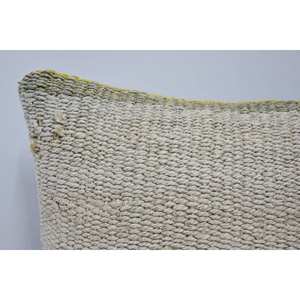 Almohada de retazos de lana de macramé Beige, cojín decorativo de 18x18 pulgadas, tejido bordado, Forma cuadrada Vintage, asiento de tela ligera para el hogar - Product Image 2