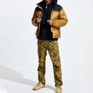 Venta directa de fábrica, chaqueta de burbujas impermeable con logotipo personalizado para hombre, chaquetas con capucha de algodón acolchada de talla grande - Product Image 3