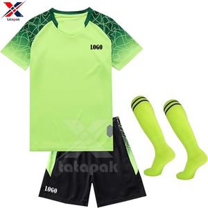 เสื้อทีมฟุตบอลของเด็กผ้าโพลีเอสเตอร์ระบายอากาศแห้งเร็วพิมพ์โลโก้ได้ตามต้องการส่งตรงจากโรงงาน - Product Image 1