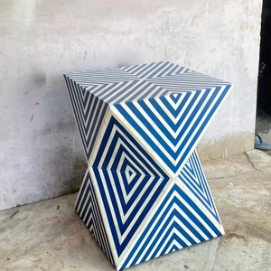 Tabouret latéral de console d'incrustation d'os fait à la main de conception élégante de qualité supérieure pour la décoration de bureau d'hôtel à la maison au prix le plus bas - Product Image 1