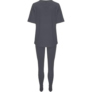 Chaqueta corta informal cómoda para mujer, pulóver, sudadera, conjunto de Sudadera con capucha para correr, chándal de talla grande con patrón sólido - Product Image 4