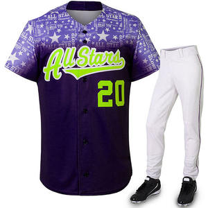 Camiseta de Béisbol Personalizada Económica de Moda con Logotipo Personalizado, Impresión por Sublimación, Secado Rápido, con OEM - Product Image 1