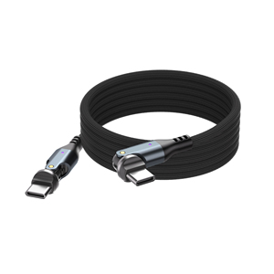 สายชาร์จแม่เหล็กแบบม้วนอัตโนมัติ 240W Type-C ถึง 540 องศา Type-C ชาร์จเร็ว - Product Image 6