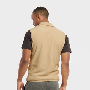 Gilet polaire en polyester souple d'extérieur de la meilleure qualité coupe-vent sport à fermeture éclair complète avec poches latérales personnalisées chaud pour l'hiver - Product Image 2