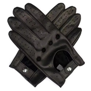Guantes de conducción de invierno de cuero italiano hechos a mano, transpirables, deportes de verano, guantes de motociclista, ligeros, envío gratis - Product Image 6