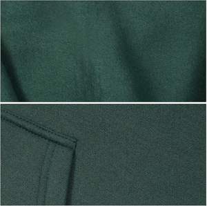 เสื้อกันหนาวมีฮู้ดระบายอากาศได้ดีเป็นมิตรกับสิ่งแวดล้อมพิมพ์ลายสีพื้นเสื้อกันหนาวแบบหนาสำหรับฤดูหนาวน้ำหนักเบาทำจากพลอยเทียม - Product Image 6