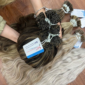 Producto Destacado: Cabello I-tip de un Solo Donante, Natural Ondulado, Color Piano Personalizado, Doble Trama, Cabello Humano Vietnamita de Alta Gama - Product Image 1