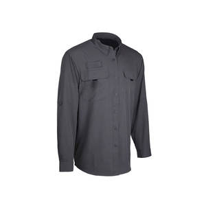 Camisas de pesca con botones para hombre de alto rendimiento Diseño de logotipo personalizado Impresión Protección solar Ropa de pesca Camisa Hombres - Product Image 5
