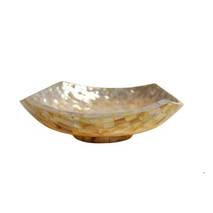 Tazón para Servir Hecho a Mano, Ecológico, de Nácar Natural y Madera, para Ensaladas, Restaurantes, Hoteles y Uso Doméstico, Apto para Alimentos - Product Image 5