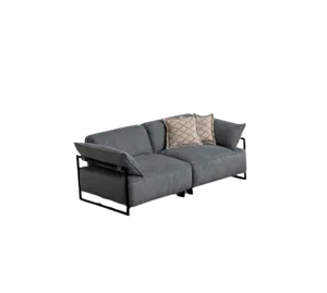 Sofá de tecido para sala de estar, sofá de 3 lugares, móveis luxuosos, design de assento, novo