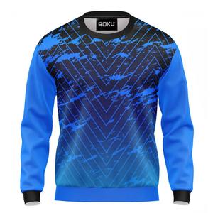 Sweat-shirt à col rond en coton pour homme de haute qualité, personnalisé, OEM, pull uni, teinture unie, molleton, jogging d'hiver, sweat-shirt noir - Product Image 1