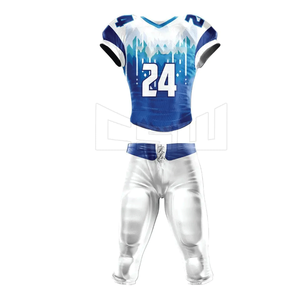 Uniforme de fútbol americano 2022 para hombre más vendido, uniforme de aparejos juveniles de sarga transpirable al por mayor en tallas grandes - Product Image 1