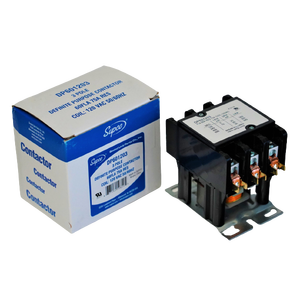 Contacteur 3 pôles Supco DP601203 HVAC&R 120V 60FLA 75RLA Forme rectangulaire - Product Image 3