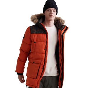 Chaqueta Parka para Hombre, Venta Caliente, Servicio OEM, Estilo Urbano, Invierno, con Capucha, Cuello Alto, Resistente al Viento, Impermeable, Transpirable, con Cierre - Product Image 1