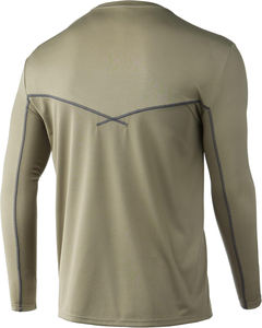 เสื้อเชิ้ตตกปลาแขนยาวสีน้ำเงินกรมท่าแบบ unisex ป้องกันรังสียูวี UPF 50 พร้อมผ้าคลุมคอแบบสวมหัว ผลิตจากโพลีเอสเตอร์ 100% ป้องกันแบคทีเรีย - Product Image 2