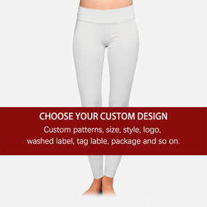 Leggings de yoga en spandex pour femmes de luxe, haute élasticité, imprimés sur mesure, pantalons de sport de fitness, extensible dans les quatre sens, vêtements de sport en gros OEM - Product Image 6