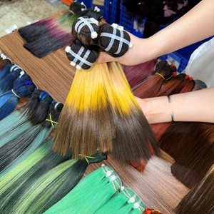 Venta al por mayor paquetes de cabello virgen vietnamita crudo con conjunto frontal de encaje pelucas de hueso recto productos de cabello humano suave y suave - Product Image 3