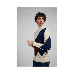 Maglieria di alta qualità 100% eco cachemire dolcevita maglione a maniche lunghe per uomo - Product Image 1