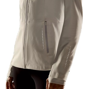 Chaquetas con capucha impermeables con cremallera para mujer 2026, ropa de gimnasio bordada de algodón 100% para correr al aire libre, Invierno - Product Image 3