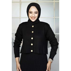 ชุดเดรสถักสั้นสีดำ - Product Image 1