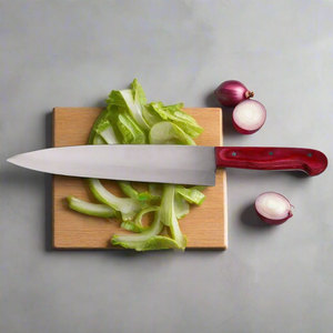 Cuchillo de Chef Profesional de Acero Inoxidable de Alta Calidad, Extra Afilado, Duradero, Hecho a Mano, Orientación de Mano Ajustable para Cocina Diaria - Product Image 1