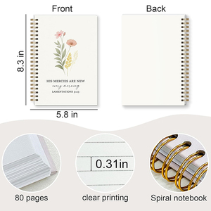 Carnet <span class=keywords><strong>de</strong></span> prière chrétien, journal d'étude biblique, enregistrement des points clés, sermons d'église, notes <span class=keywords><strong>de</strong></span> <span class=keywords><strong>lecture</strong></span> biblique, liste <span class=keywords><strong>de</strong></span> gratitude, carnets à spirales - Product Image 5