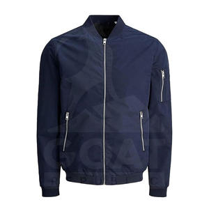 Chaqueta Bomber de Lona Transpirable para Hombre, Marca Privada, Cuello Alto, para Uso en Exteriores, Cómoda, Hecha en Pakistán - Product Image 3