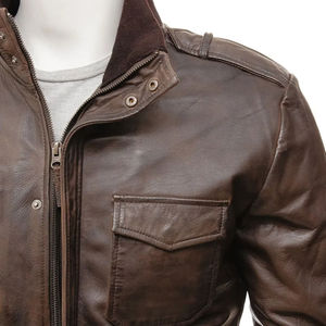 2025 chaqueta de cuero de motorista Vintage para hombre superventas para hombre estilo callejero a prueba de viento y moda impermeable - Product Image 3
