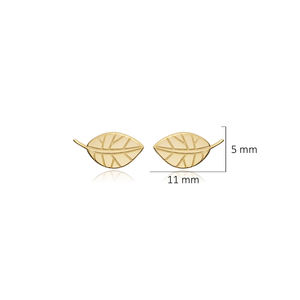 Origami hoja diseño joyería plata esterlina Stud pendientes hechos a mano al por mayor turco 925 joyería fina joyería - Product Image 2