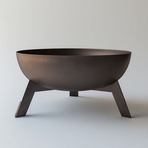 Brasero en métal lourd conçu pour les espaces ouverts, assurant une combustion sécurisée du feu et une durabilité extérieure longue durée - Product Image 2