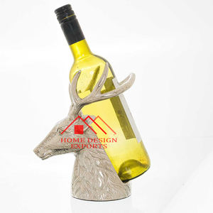 Dernière feuille cerf cerf porte-bouteille de vin pour décor de fête de bière haute qualité métal aluminium cerf cerf porte-bouteille pour mariage - Product Image 2