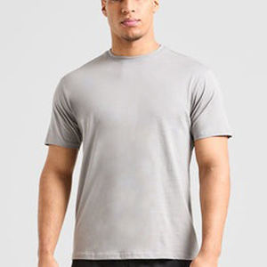 Camiseta informal personalizada al por mayor, camiseta ligera lisa en blanco de manga corta para hombre - Product Image 1