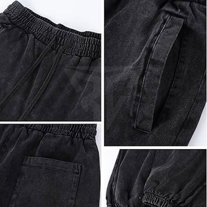 2025 nouveauté à la mode décontracté hommes lavage à l'acide pantalon 100% coton respirant écologique polaire confortable meilleure vente - Product Image 6