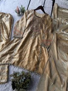 Conjunto de Salwar Kameez de Diseñador Fendy, Bordado con Lentejuelas, Traje Tradicional Elegante para Fiestas Étnicas, para Mujer, Todas las Temporadas, Envío Rápido - Product Image 4