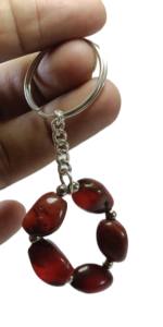 LLavero de cristal de ágata cornalina roja de alta calidad, llavero de piedra caída, llavero de piedra china, regalo para mujer, venta al por mayor - Product Image 3