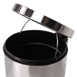 Poubelle ronde à pédale en acier inoxydable de 20 L pour salle de bain et cuisine - Product Image 2