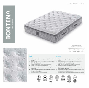Colchón Ortopédico de Doble Cara Bontena Hercules Spring, Espuma de Alta Densidad Duradera y Contemporánea, Tejido Transpirable de Punto, 30 cm. - Product Image 2