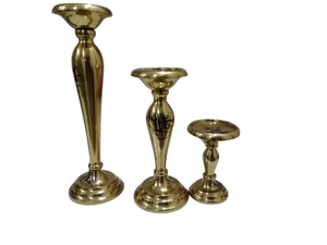 Porte-bougie en aluminium, support de bougie décoratif de table, décoration d'intérieur moderne et élégante, accent pour le salon, la chambre à coucher - Product Image 6