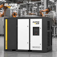 Compresseur d'air à vis Super Air 15 kW 2,4 m³/min 10 bars 380 V 415 V 440 V pour machines de remplissage, de bouchage et d'emballage dans l'industrie alimentaire CE