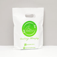 Sacs en plastique PE sur mesure avec soufflet de fond, estampage à chaud, fermeture à bouton pliable, couleurs et tailles personnalisées, recyclables pour chaussures - Vente en gros
