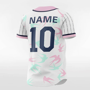 Uniforme de Béisbol Personalizado 2025 con Diseño de Gorrión de Manga Corta para Hombre, Jersey de Béisbol con Cuello Redondo y Estampado Personalizado - Product Image 5