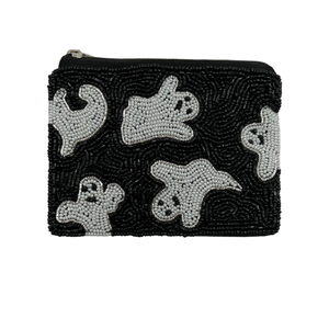 Monedero con cuentas de Halloween, diseño de dulces, cierre de cremallera, accesorio de moda para mujer, color naranja - Product Image 2