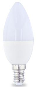 หลอดไฟ LED รูปเทียน E14 4W 6000K 470Lm ขนาด 37x98 มม. (GSC 2001561) - Product Image 1
